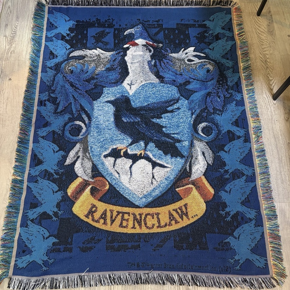 Harry Potter Ravenclaw Fringed Tapestry Jacquard 62 x 50-inch Throw